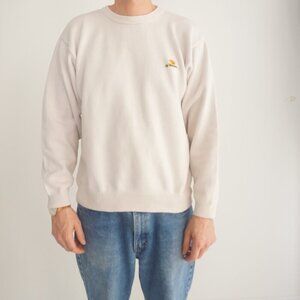 VTG Trimingham's Bermuda Cream Embroidered 100% Cotton Knit Crew Neck Sweater XL